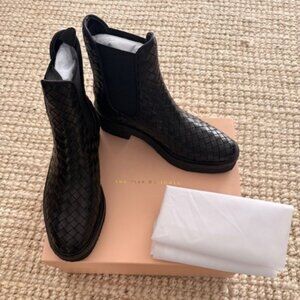 LOEFFLER RANDALL | BRAND NEW RAQUEL CREPE SOLE CHELSEY BLACK BOOTS